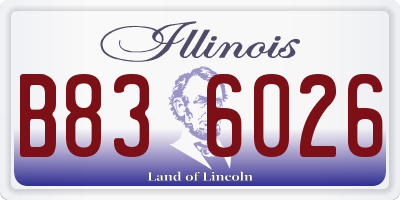 IL license plate B836026