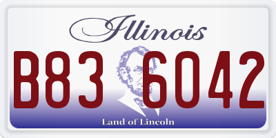 IL license plate B836042