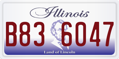 IL license plate B836047