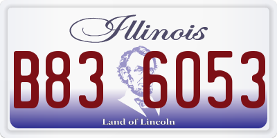 IL license plate B836053