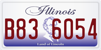 IL license plate B836054