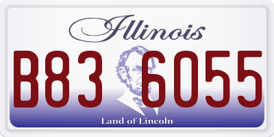 IL license plate B836055