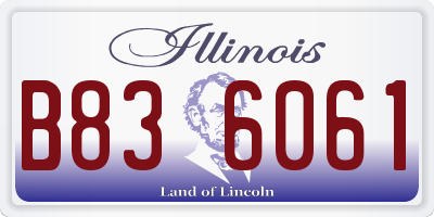 IL license plate B836061