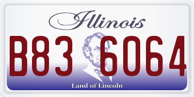IL license plate B836064