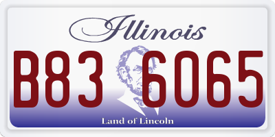 IL license plate B836065