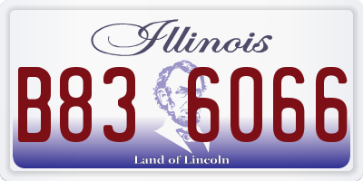 IL license plate B836066