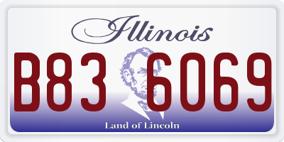IL license plate B836069