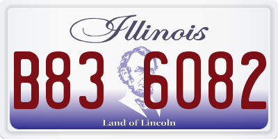 IL license plate B836082