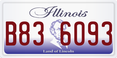 IL license plate B836093