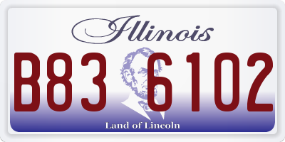 IL license plate B836102