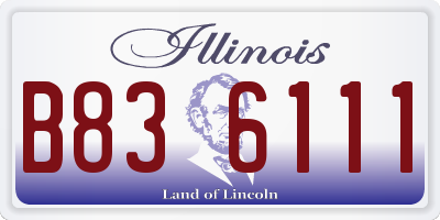 IL license plate B836111