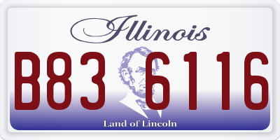 IL license plate B836116