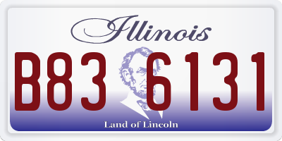 IL license plate B836131