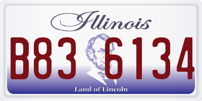 IL license plate B836134