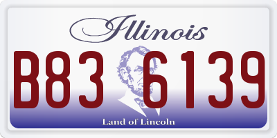 IL license plate B836139