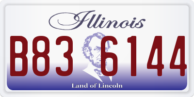 IL license plate B836144