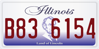 IL license plate B836154