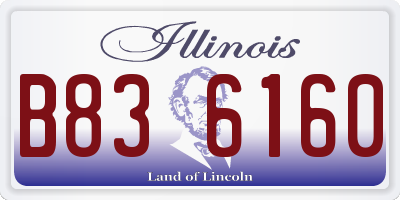 IL license plate B836160