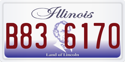 IL license plate B836170