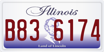 IL license plate B836174