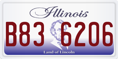 IL license plate B836206
