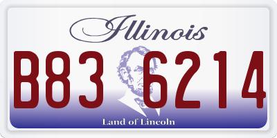 IL license plate B836214