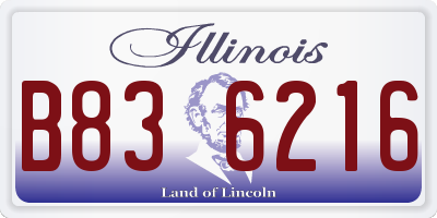 IL license plate B836216