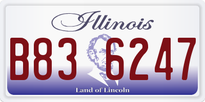 IL license plate B836247