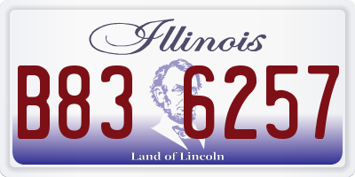 IL license plate B836257
