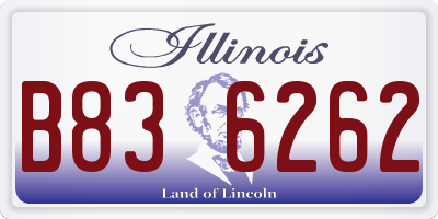 IL license plate B836262