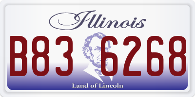 IL license plate B836268