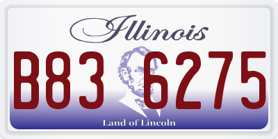IL license plate B836275