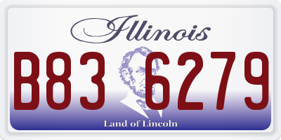 IL license plate B836279