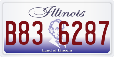 IL license plate B836287