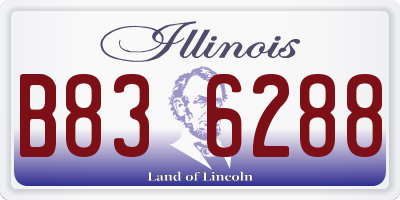 IL license plate B836288
