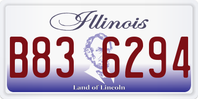IL license plate B836294