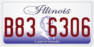 IL license plate B836306