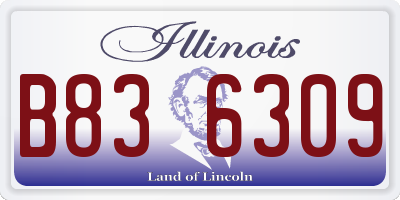 IL license plate B836309