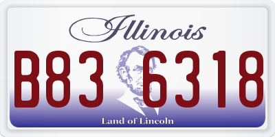 IL license plate B836318