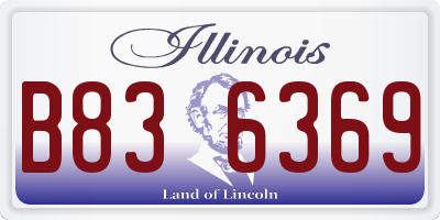 IL license plate B836369