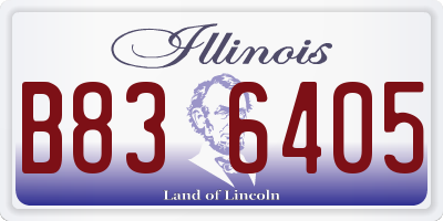 IL license plate B836405