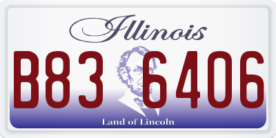 IL license plate B836406