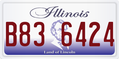 IL license plate B836424