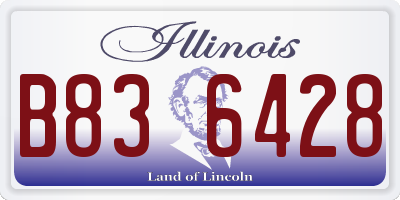 IL license plate B836428