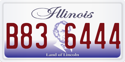 IL license plate B836444