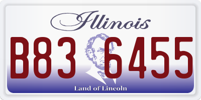 IL license plate B836455