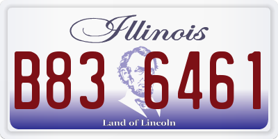 IL license plate B836461