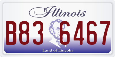 IL license plate B836467