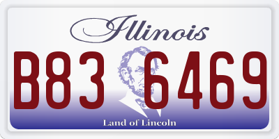 IL license plate B836469