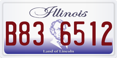 IL license plate B836512